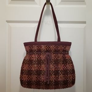 Vera Bradley Vintage Wool Satchel, NWT